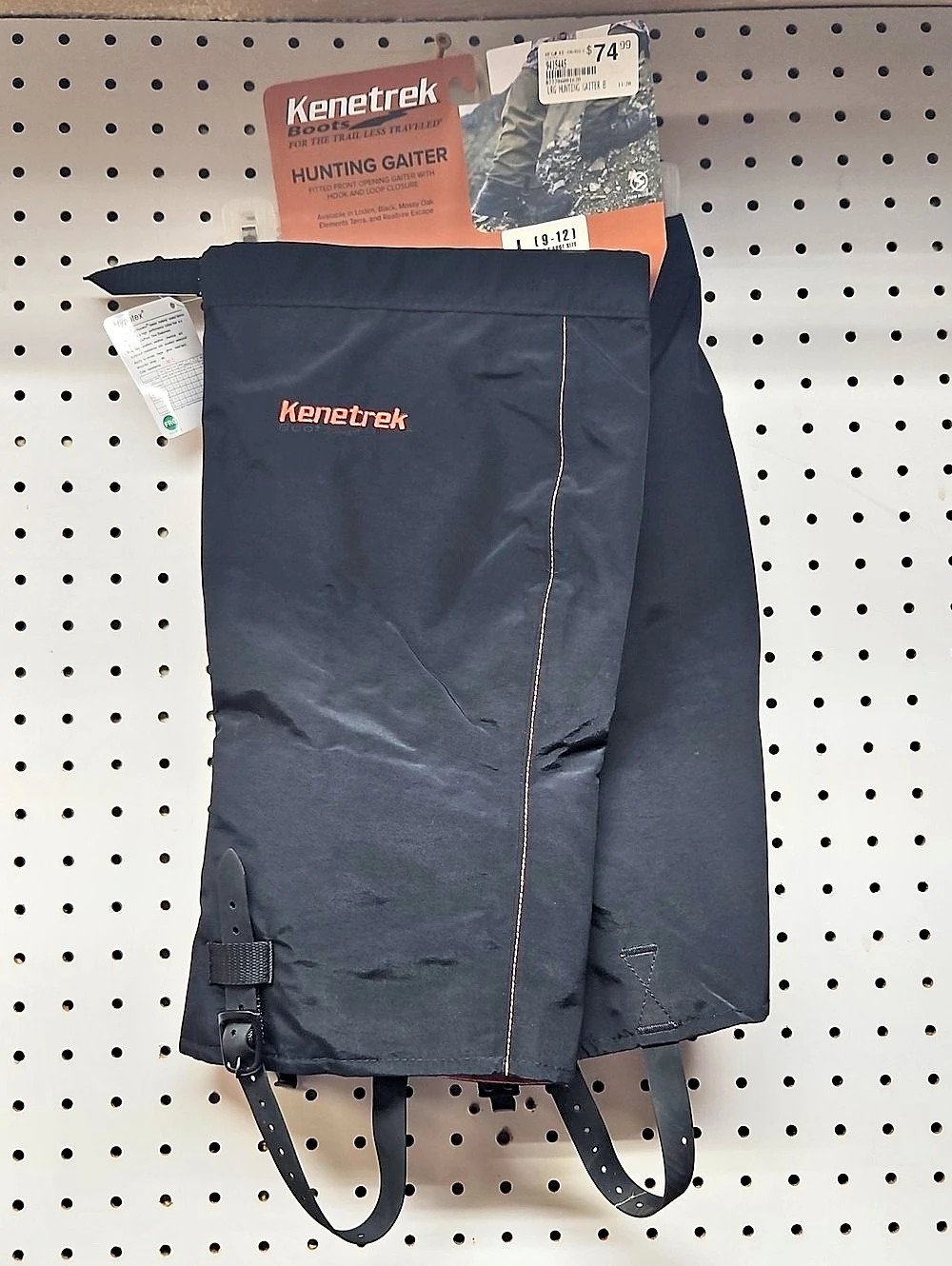 NWT Kenetrek Mtn. Gaiters- Unisex- Black- Size Large
